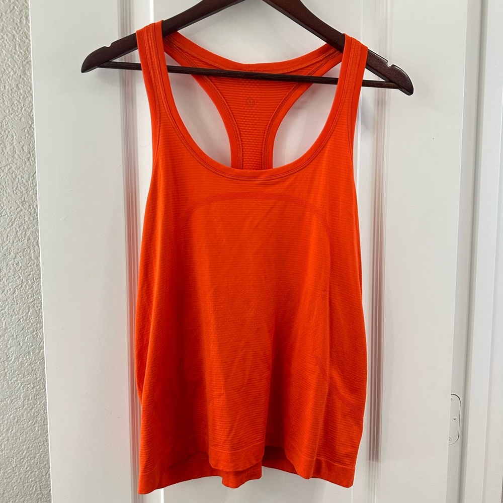 lululemon athletica Bright Orange Tank Top